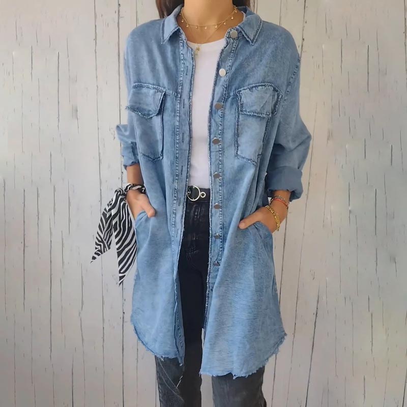 JansenStyle™ Oona - Blazer jeans oversized da moda