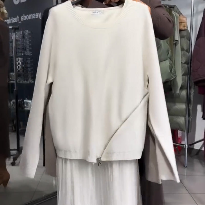 Ullé | Vestido elegante de malha e tule para mulher