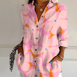 Roberta™ | CAMISA FLORAL RELAX FIT PERFEITA PARA TODAS AS OCASIÕES