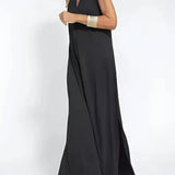 Vestido longo elegante + cardigan combinando